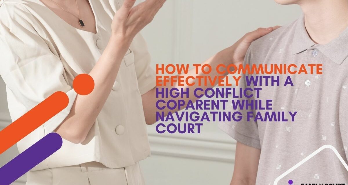 How to communicate effectively with a high conflict coparent while navigating family court
